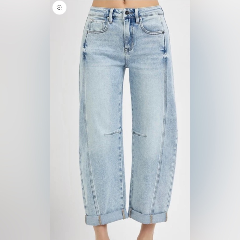 Women's Classic Light Blue Wide Leg Jeans